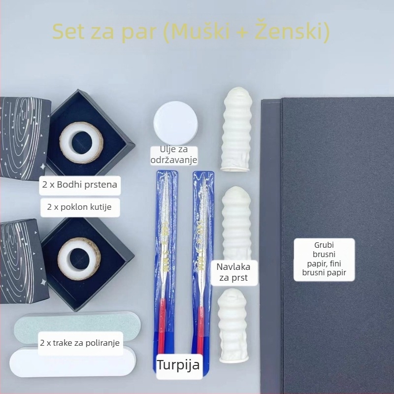 Prsten Bodhi, ručno izrađen DIY prsten za parove, dar za rođendan, dar partnerici