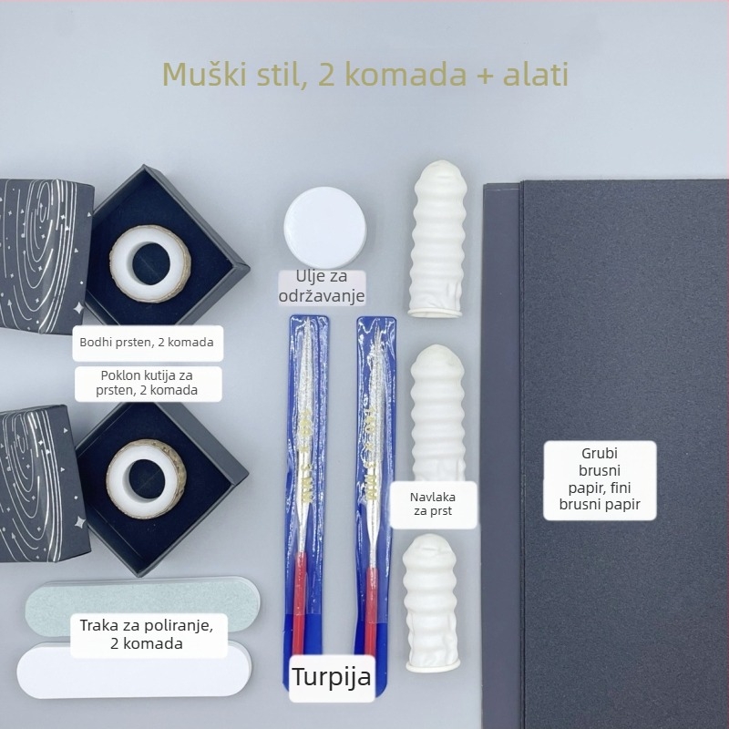 Prsten Bodhi, ručno izrađen DIY prsten za parove, dar za rođendan, dar partnerici