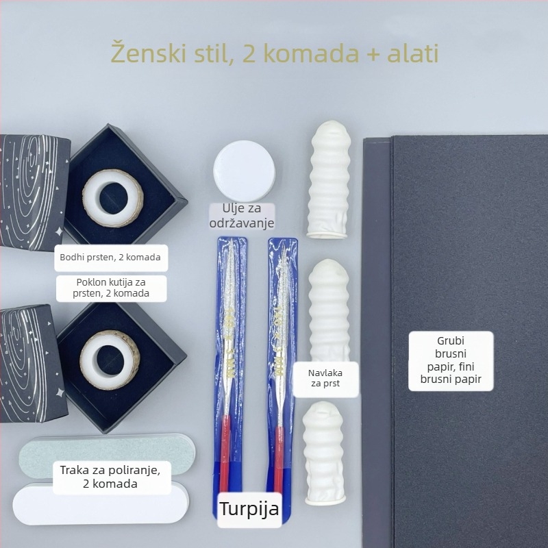 Prsten Bodhi, ručno izrađen DIY prsten za parove, dar za rođendan, dar partnerici