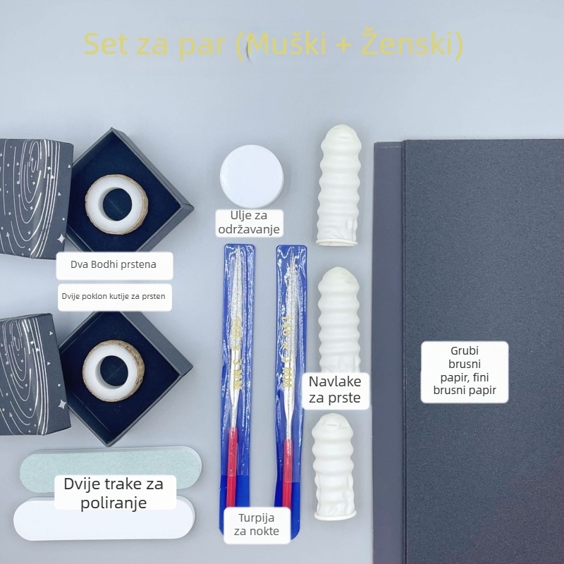 Prsten Bodhi, ručno izrađen DIY prsten za parove, dar za rođendan, dar partnerici