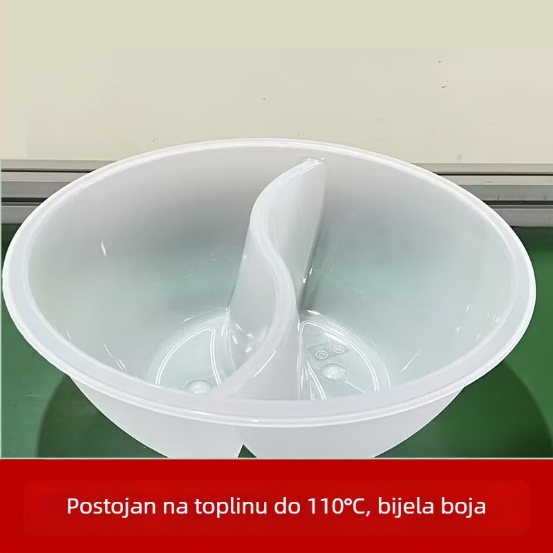 Prozirna okrugla PET posuda za samostalni odabir povrća za hot pot