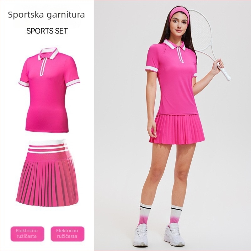 Ženski golf polo top – ljetni sportski top, prozračan, prikladan za fitness i trčanje