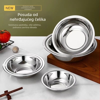 Nehrđajuća čelična posuda za začine — debela konstrukcija, višestruka namjena za kuhinje, restorane, hotele i kućnu upotrebu