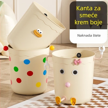 Plastični koš za smeće bez poklopca, kapaciteta 8 L, za kućnu upotrebu – dnevni boravak, spavaća soba, kuhinja, kupaonica, ured, studentski dom