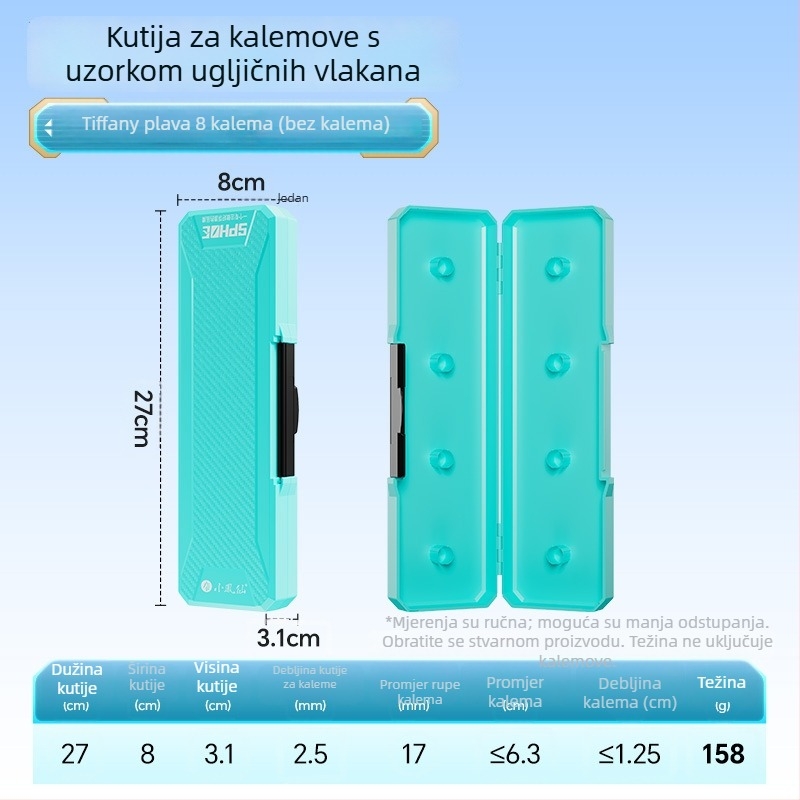 ABS kutija za glavni najlon sa zaključavanjem, protuklizna tekstura, kutija za najlon i opremu za ribolov