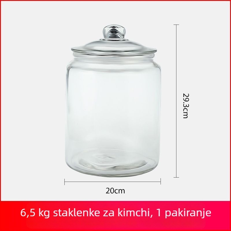 Stakleni posude za kiseljenje s širokim otvorom, debeli zidovi, prehrambene kvalitete, zatvorene staklenke za šećerni češnjak, kapacitet do 300 ml