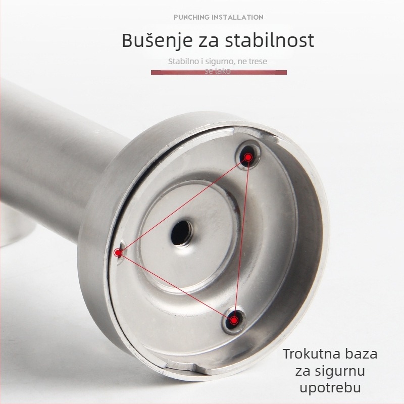 Magnetska hvataljka za vrata od nehrđajućeg čelika, produžena i ojačana, za sigurnosna i protupožarna vrata, za spavaće sobe i balkone