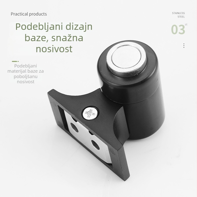 Puyat Podni magnetski zaustavljač vrata, bez bušenja, nevidljiv, protiv sudara, tih, podesiv, za kupaonicu i WC