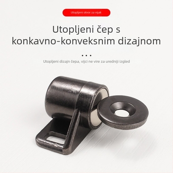 Brončani magnetski držač za ormarske vrata s automatskim držanjem
