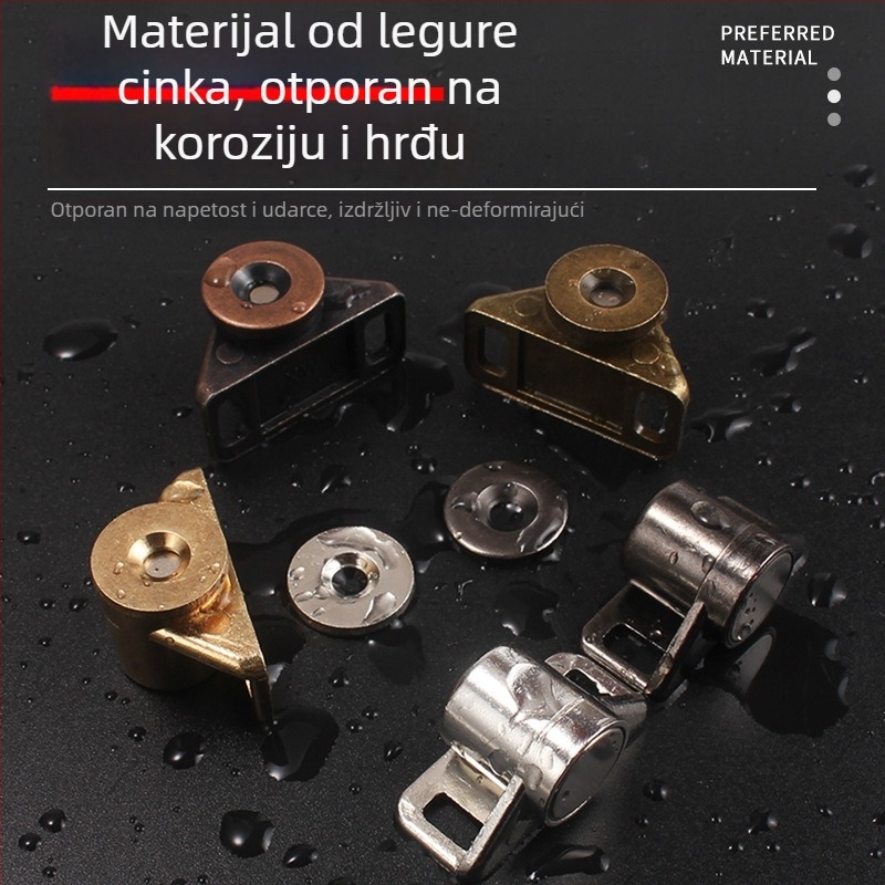Brončani magnetski držač za ormarske vrata s automatskim držanjem