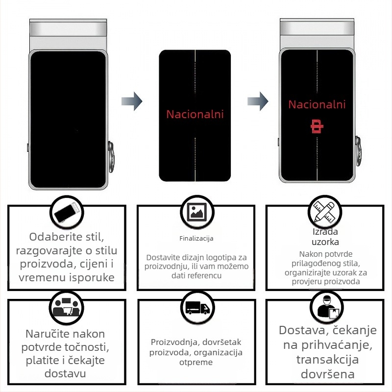 Muški kožni pojas s M-oblikom automatskom kopčom, otisnut dizajn u poslovnom stilu, svestran pojas za struk (širina 2–4 cm)