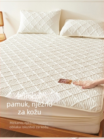Nova pamučna kviltirana zaštita madraca — debela, zaštita od prašine, pokrivač kreveta i set plahti