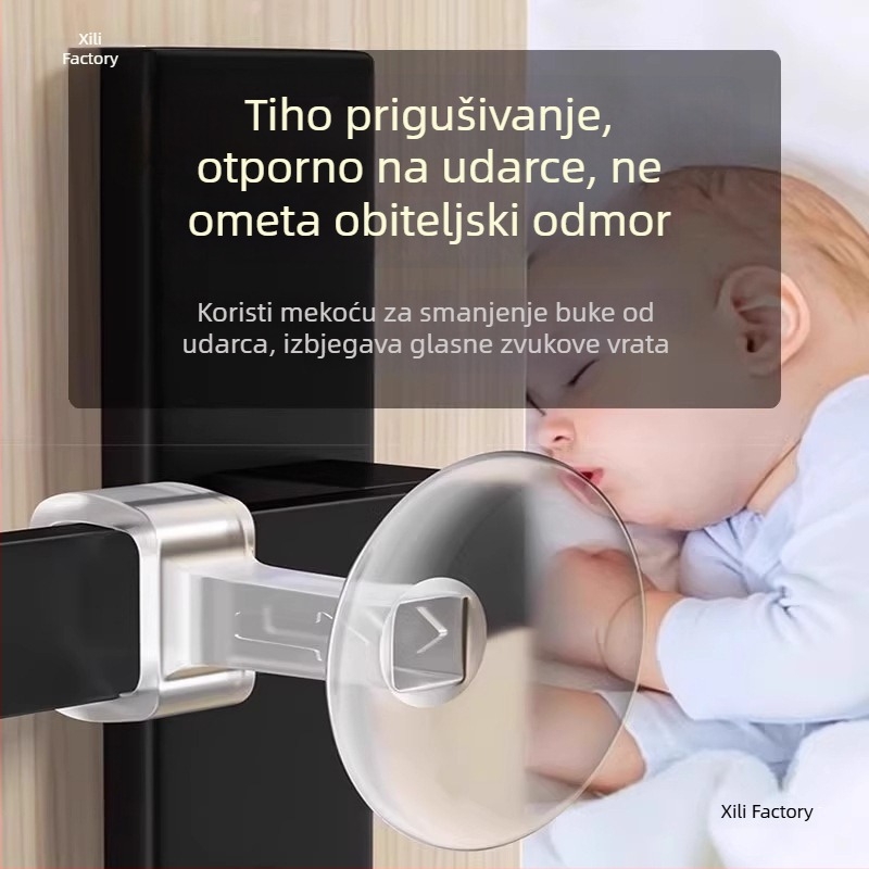 Silikonska zaštita kvake vrata s usisnom čašicom, za kupaonicu