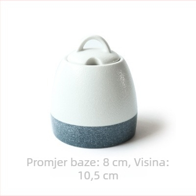 Mat keramičke posude u japanskom stilu, set od četiri posude za začine i sol, za restorane i hotele, elegantan stolni pribor