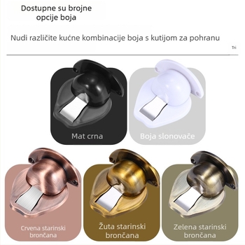 Podni magnetski zaustavljač vrata, bez bušenja, tih, nevidljiv dizajn, za spavaću sobu i kupaonicu