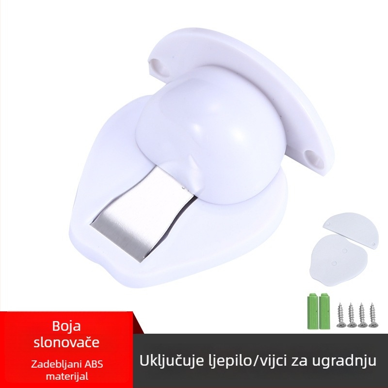 Podni magnetski zaustavljač vrata, bez bušenja, tih, nevidljiv dizajn, za spavaću sobu i kupaonicu
