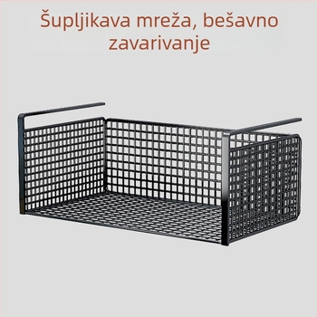 Višenamjenski viseći prostor za pohranu ispod kuhinjskih ormarića, bez bušenja, polica ispod vrata ormara