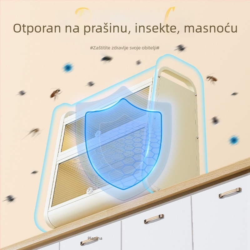Stalak za posuđe od ugljičnog čelika na radnoj ploči, s odvodom i spremištem pribora