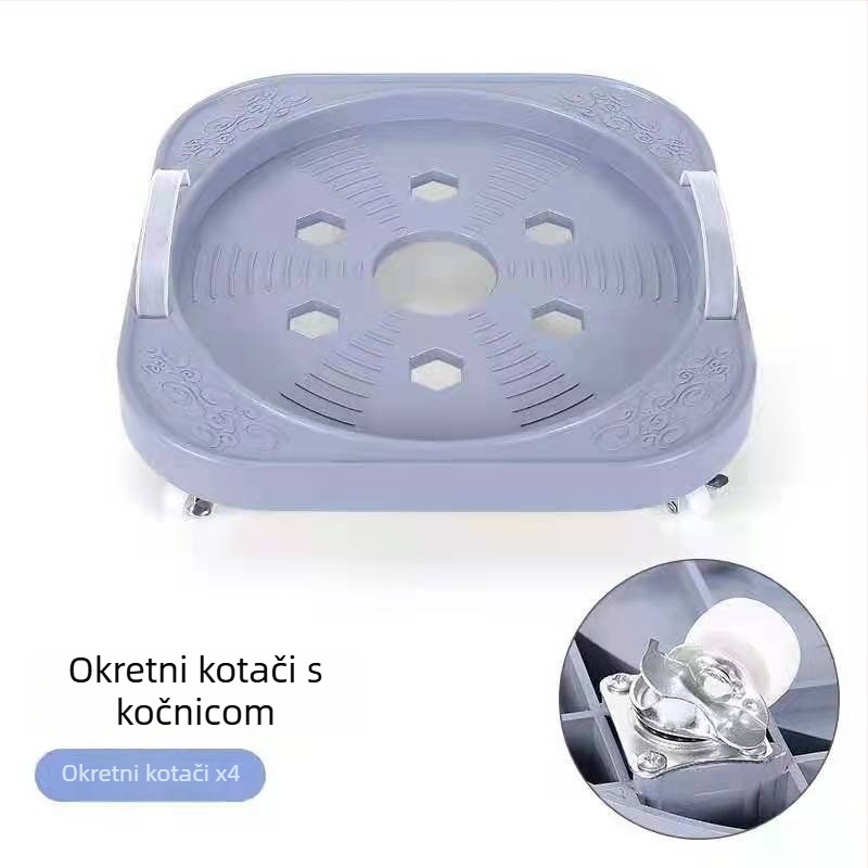 Plastični kuhinjski stalak s kotačićima, nordičkog stila, mobilna polica za plinske boce, kante i vaze