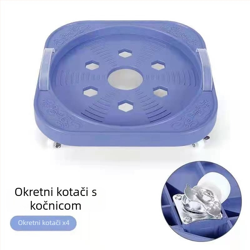 Plastični kuhinjski stalak s kotačićima, nordičkog stila, mobilna polica za plinske boce, kante i vaze