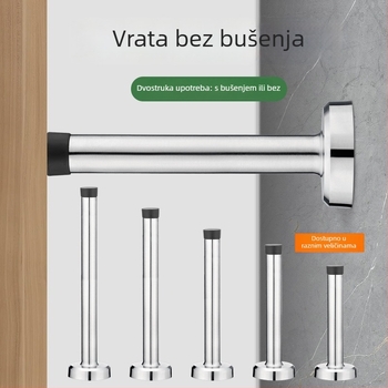 Produženi vrata stopper od nehrđajućeg čelika, bez bušenja – kućna zaštita vrata