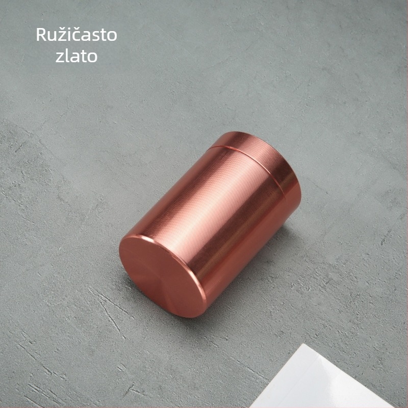 Mini kutija za čaj iz titanijeve legure, metalna kutija za čaj, zatvorena prijenosna posuda