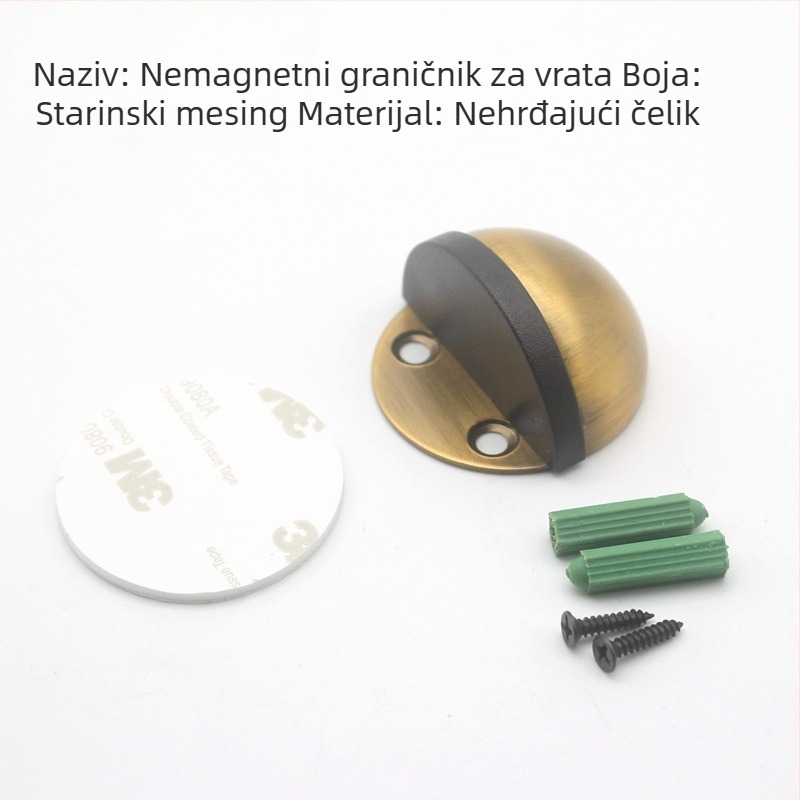 Nehrđajući čelik, podno usisavanje bez bušenja, magnetski Turtle Top za staklena vrata