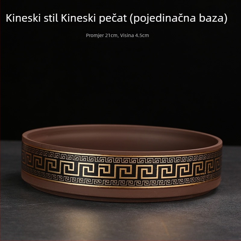 Kutija za pohranu Pu'er čaja, keramički spremnik od ljubičaste gline za kućnu uporabu