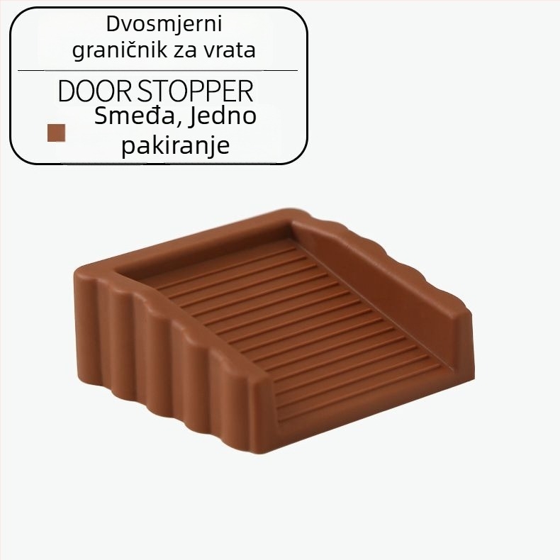 Višenamjenski stopper vrata, dvostrani, uklonjivi, zaštita od krađe i od zgrabljivanja, montaža bez bušenja