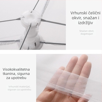 Kućni pokrov stola s mrežom protiv muha, sklopiva zaštita hrane za kuhinju