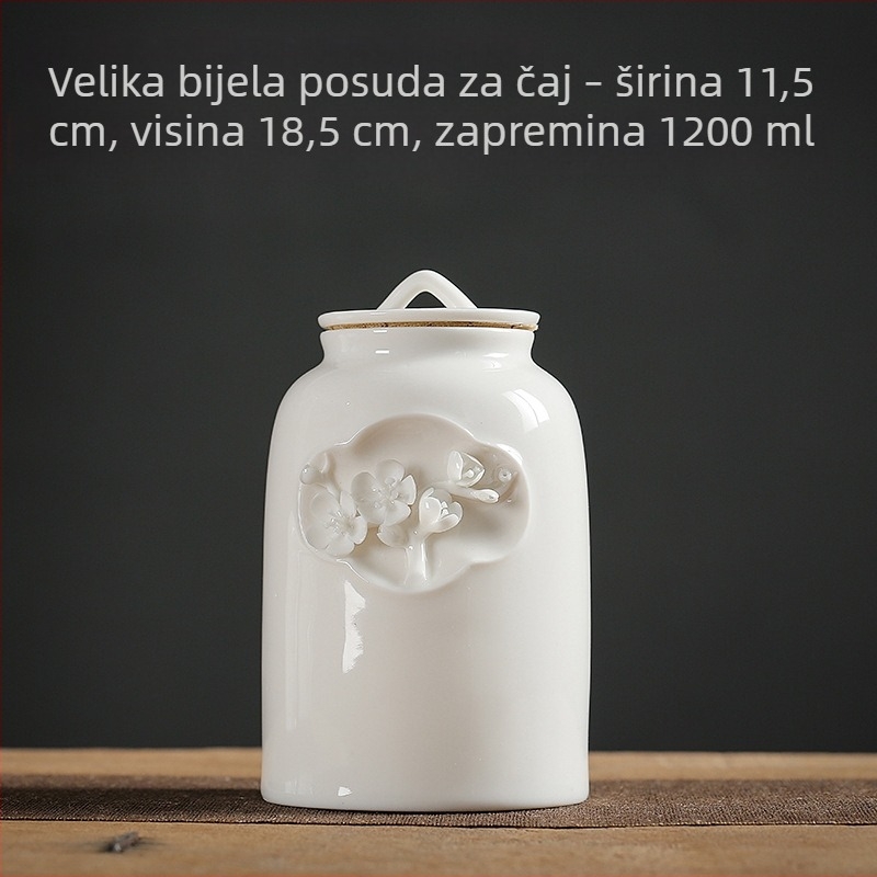 Dai Artisan vintage keramički čajni spremnici – set velikih i malih hermetički zatvorenih posuda za čaj, Kung Fu čajni set za kućnu upotrebu