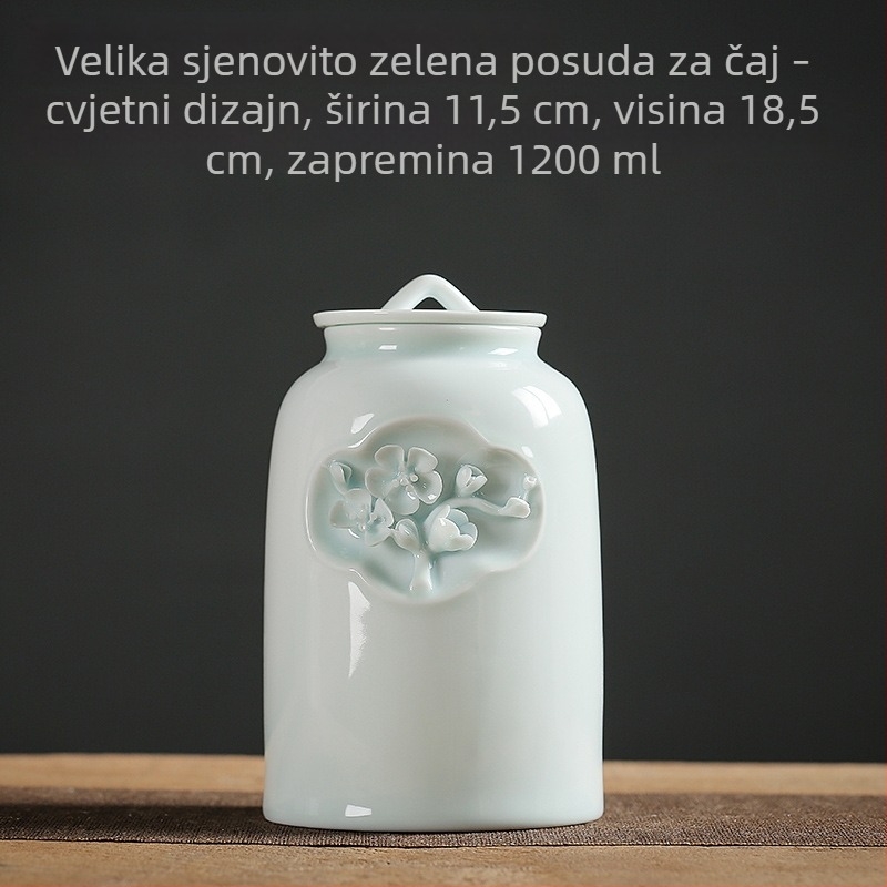 Dai Artisan vintage keramički čajni spremnici – set velikih i malih hermetički zatvorenih posuda za čaj, Kung Fu čajni set za kućnu upotrebu