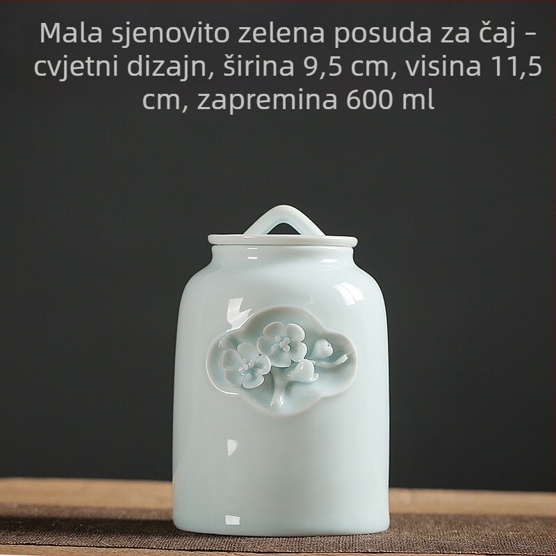 Dai Artisan vintage keramički čajni spremnici – set velikih i malih hermetički zatvorenih posuda za čaj, Kung Fu čajni set za kućnu upotrebu