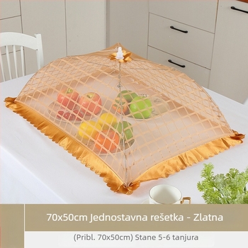Sklopivi poklopac za hranu s mrežicom protiv muha, za kuhinju i blagovaonu, velikog formata