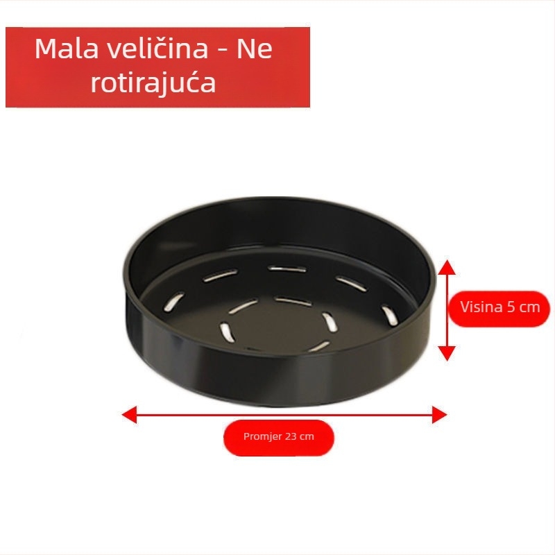 Kuhinjski 360° rotirajući držač začina, 3-slojni stolni organizator za ulje, sol, umak i ocat