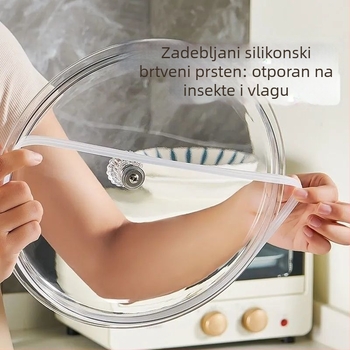 Prozirna PET plastična zatvara posuda velike kapacitete, za rižu, sušenu koru mandarine, čaj s cvjetovima i riblju želatinu