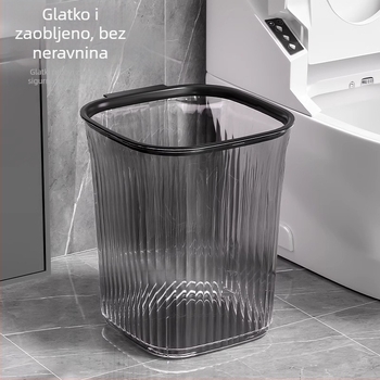 Kućna kanta za smeće, kvadratnog oblika, bez poklopca, kapacitet više od 12 L, pogodna za dnevni boravak, kuhinju, kupaonicu i spavaću sobu