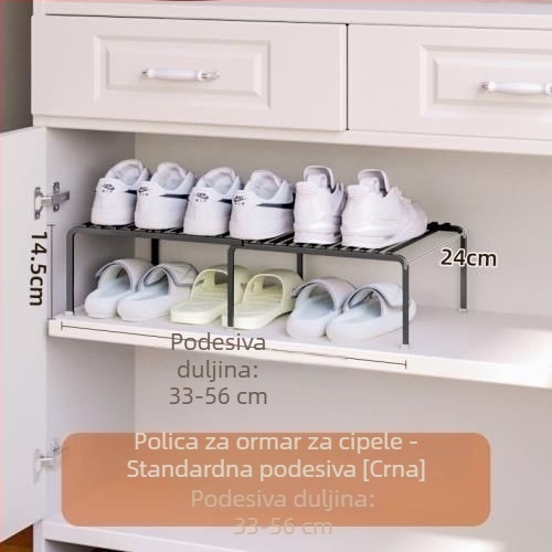 Ormar za cipele za uštedu prostora s ugrađenim pregradama i izvučnim višeslojnim skladištem