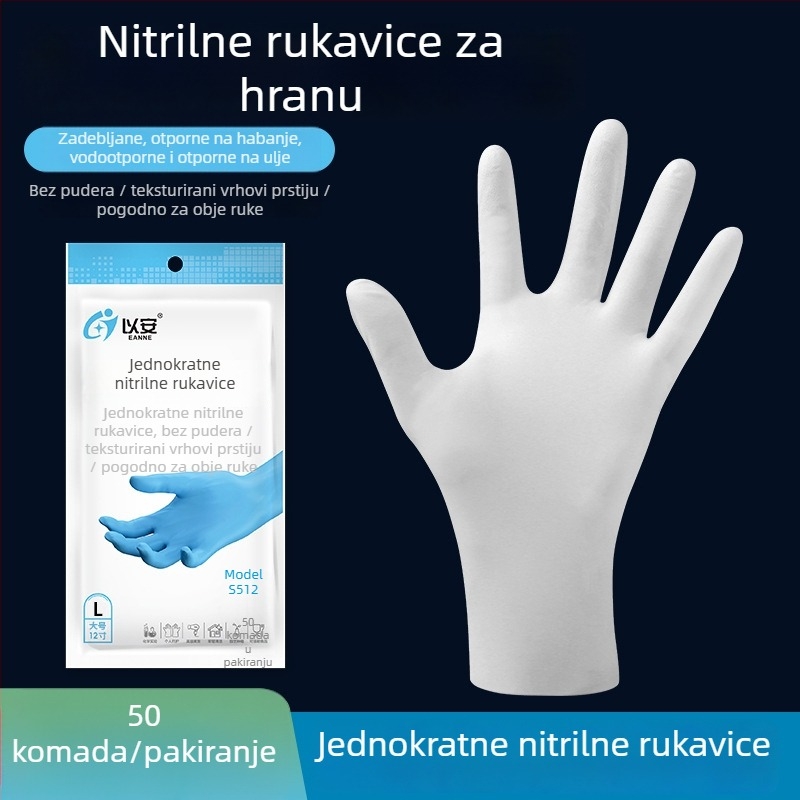 To Ann jednokratne rukavice za pranje suđa, vodootporne, produžene duljine, prehrambene kvalitete, za kućnu uporabu