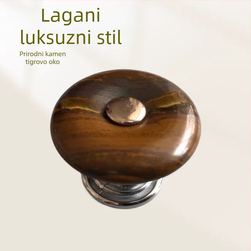Ručka za vrata ormara, ručica za ladice od prirodnog jade kamena, vintage namještaj dodaci
