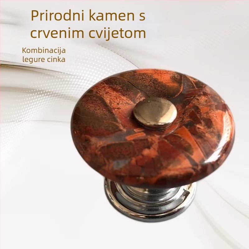 Ručka za vrata ormara, ručica za ladice od prirodnog jade kamena, vintage namještaj dodaci