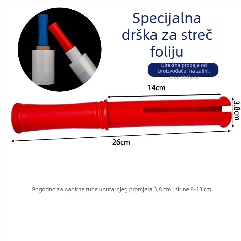 Plastični držač folije za pakiranje i zaštitni prsten za ruku za rasteznu foliju