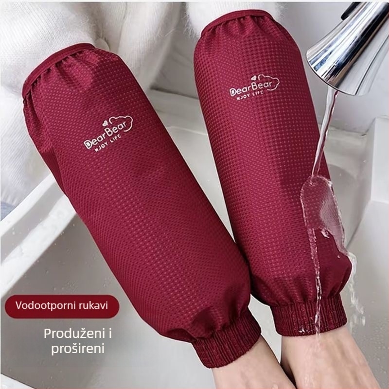 Unisex dugi vodootporni rukavi za zaštitu ruku pri radu, otporni na ulja i prljavštinu, za jakne s perjem, jesen–zima.