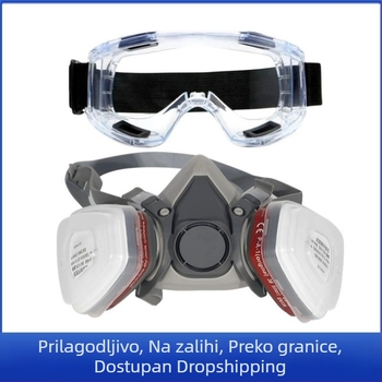 6200 Maska za plin za prskanje bojama, pesticidima, kemikalijama, formaldehidom; zaštita cijelog lica od prašine i plinova u rudnicima