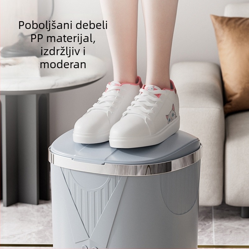 Luksuzna kućna kanta za otpad s pedalom i poklopcem, velika kapaciteta, plastična, za dnevni boravak, kuhinju, spavaću sobu i kupaonu.