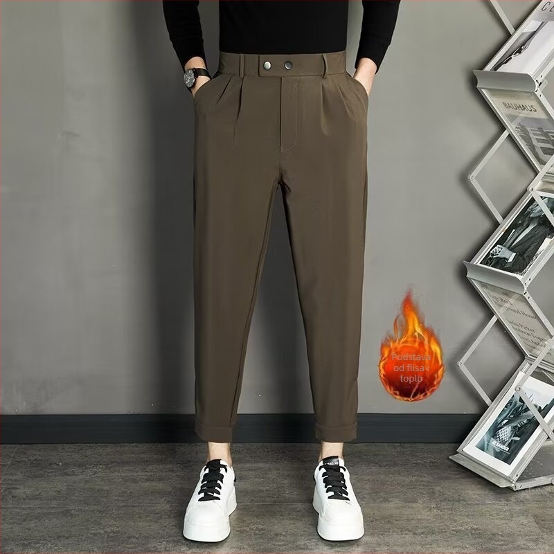 Muške hlače u korejskom stilu, cropped, slim fit, proljeće-ljeto