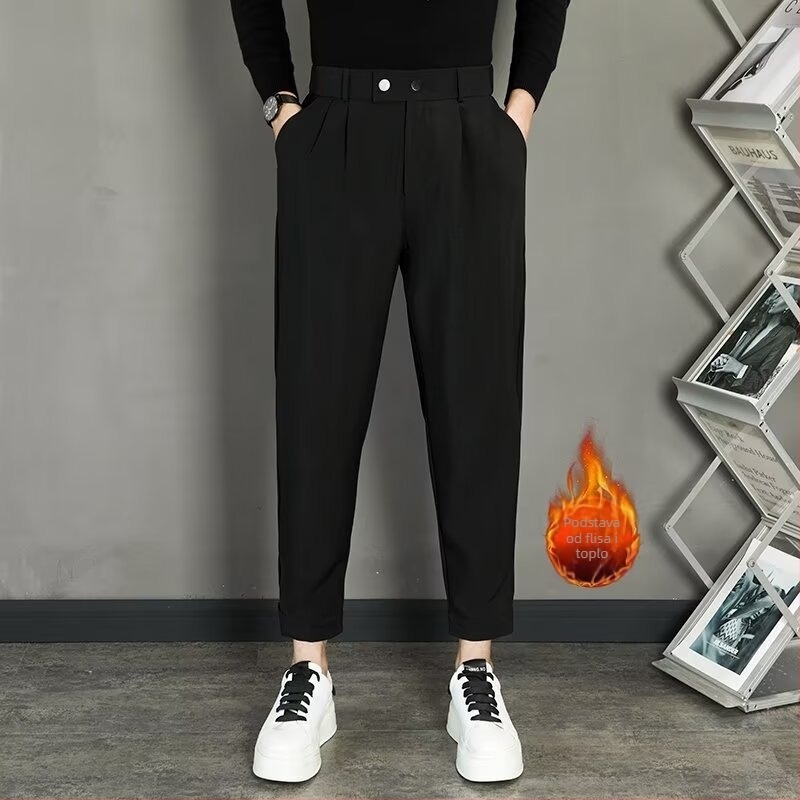Muške hlače u korejskom stilu, cropped, slim fit, proljeće-ljeto