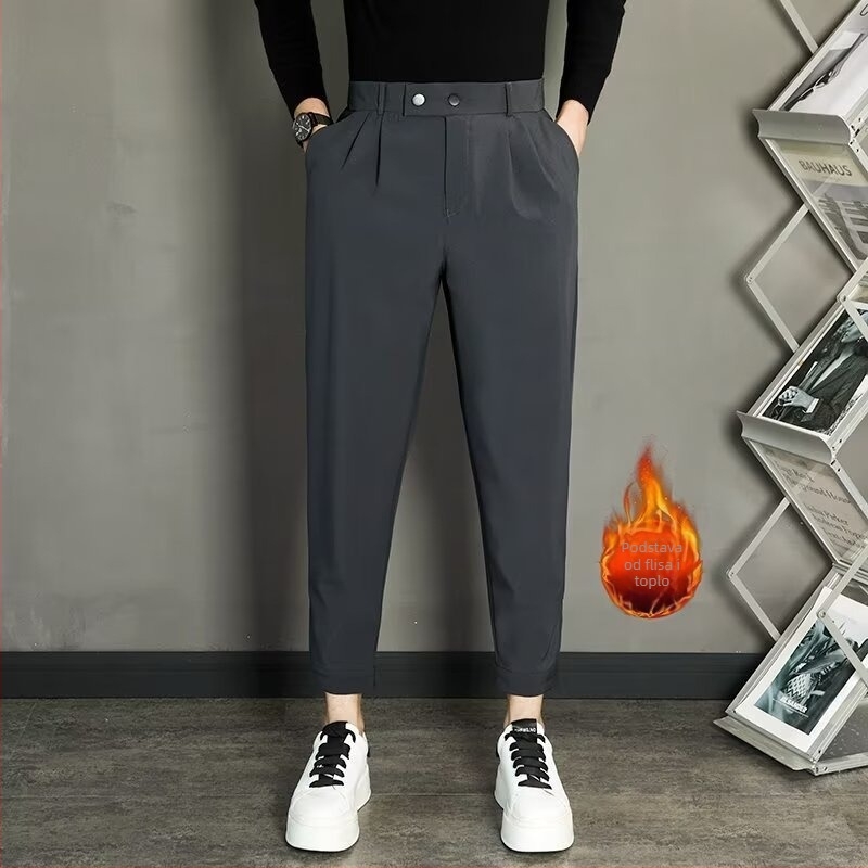 Muške hlače u korejskom stilu, cropped, slim fit, proljeće-ljeto