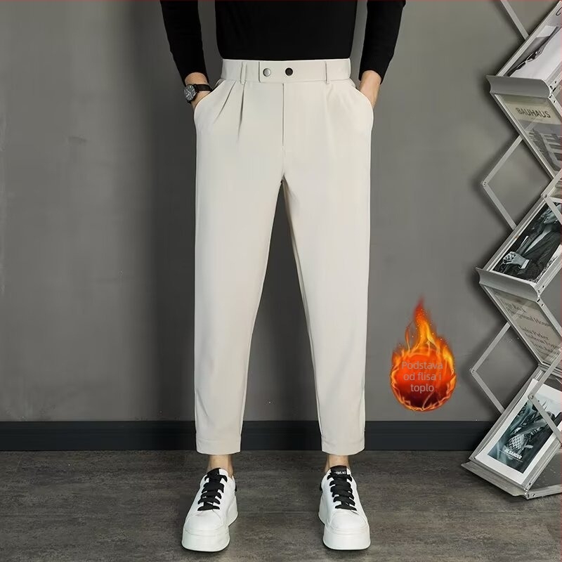 Muške hlače u korejskom stilu, cropped, slim fit, proljeće-ljeto