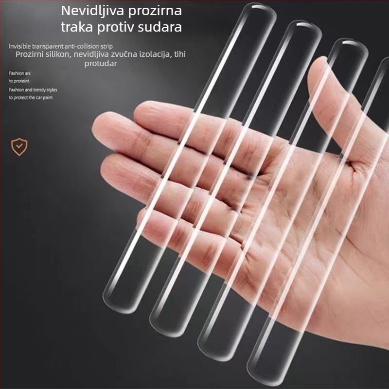 Silikonski tlmič udara za vrata, samoljepljiva zaštitna traka, zaštita zidova i kvaka